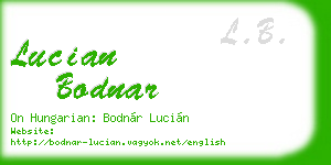 lucian bodnar business card
